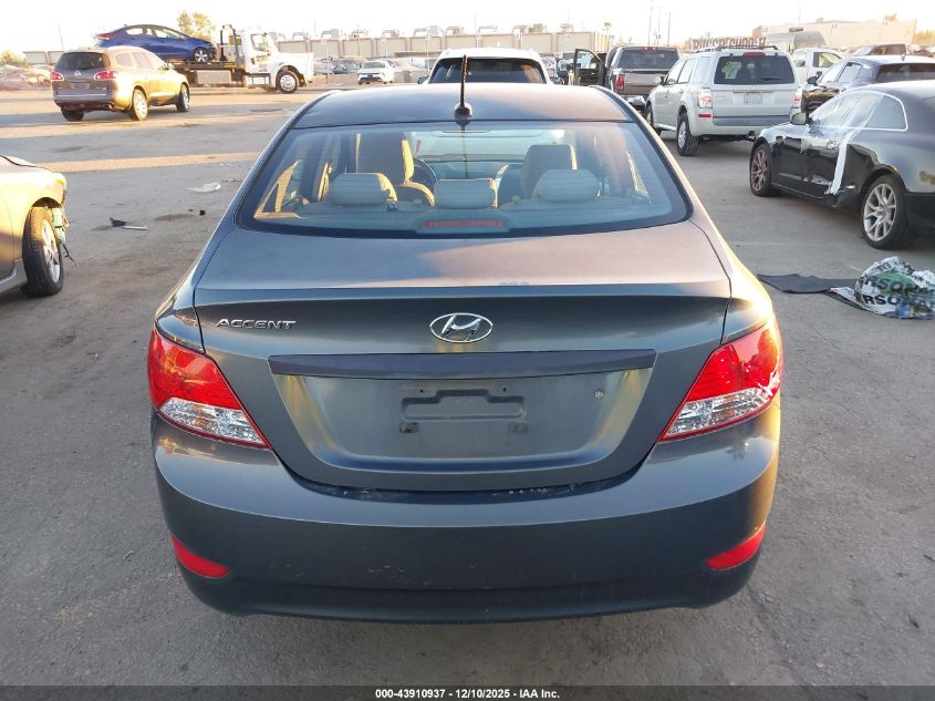 2012 Hyundai Accent Gls VIN: KMHCU4AE7CU267180 Lot: 43910937