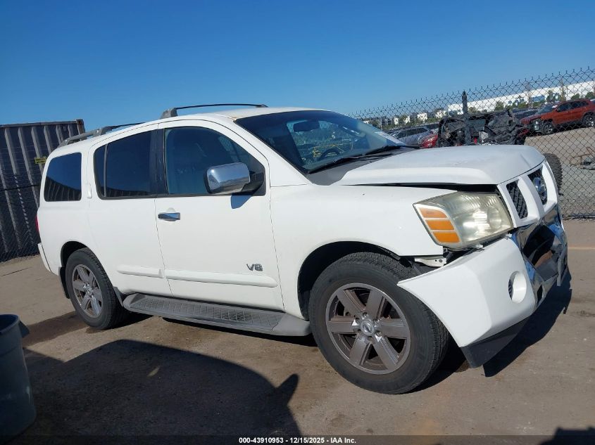 2007 Nissan Armada Se VIN: 5N1AA08A37N702790 Lot: 43910953