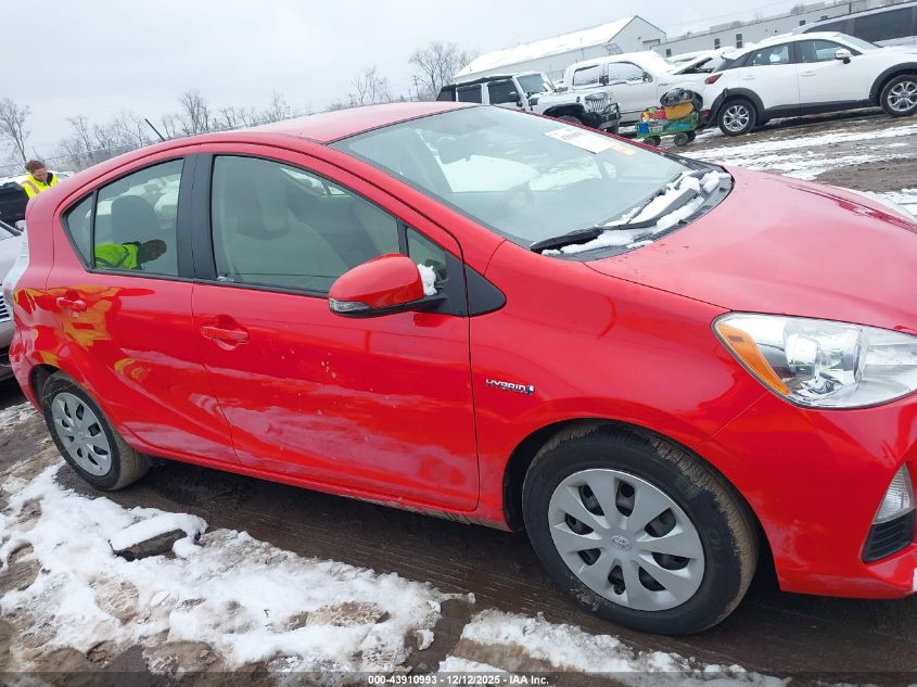 2012 Toyota Prius C One VIN: JTDKDTB39C1519701 Lot: 43910993