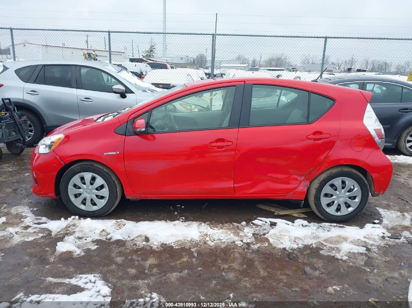 2012 Toyota Prius C One VIN: JTDKDTB39C1519701 Lot: 43910993