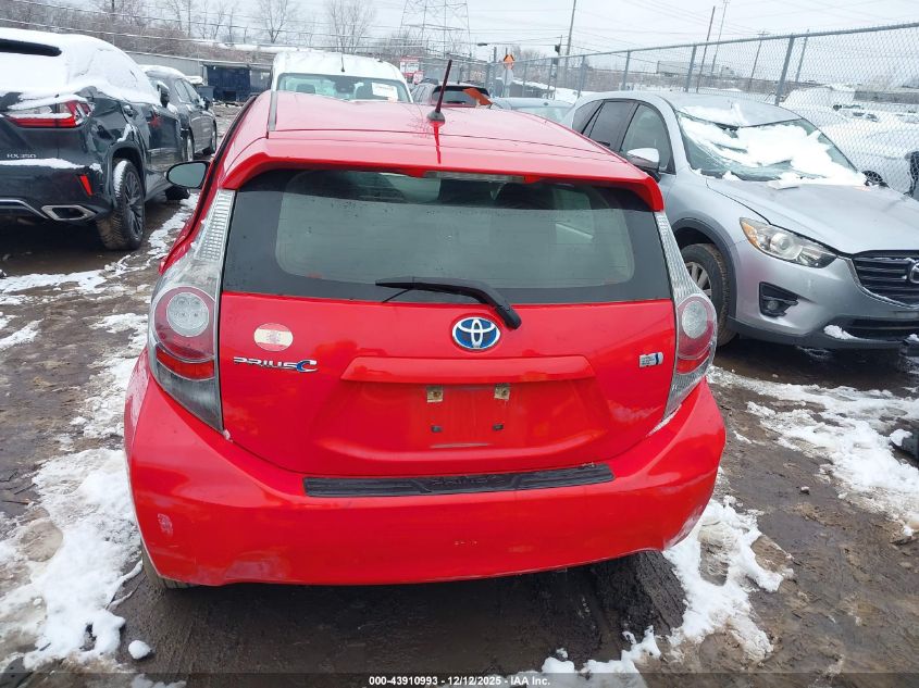 2012 Toyota Prius C One VIN: JTDKDTB39C1519701 Lot: 43910993