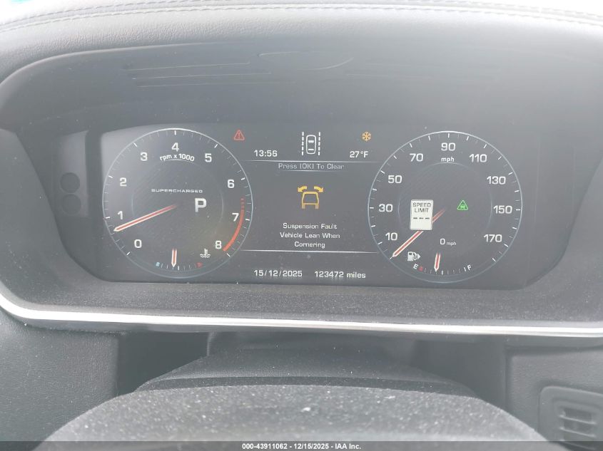 2016 Land Rover Range Rover Sport 5.0L V8 Supercharged/5.0L V8 Supercharged Dynamic VIN: SALWR2EF7GA580384 Lot: 43911062