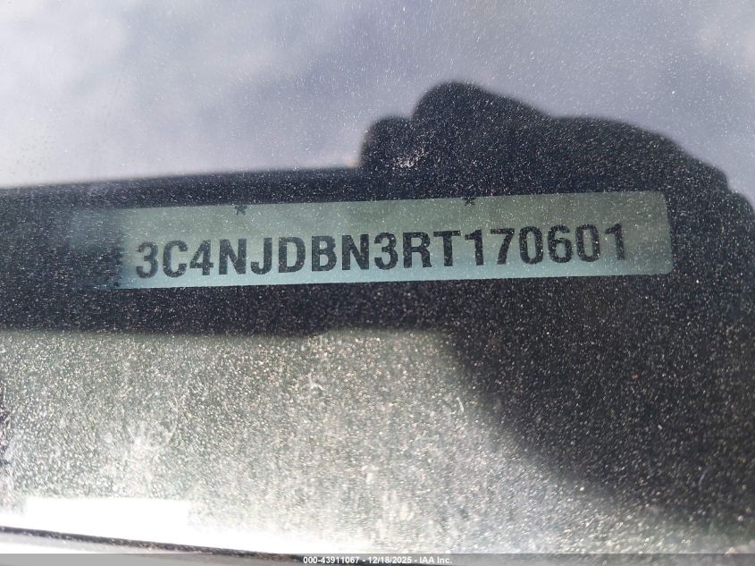 2024 Jeep Compass Latitude 4X4 VIN: 3C4NJDBN3RT170601 Lot: 43911067