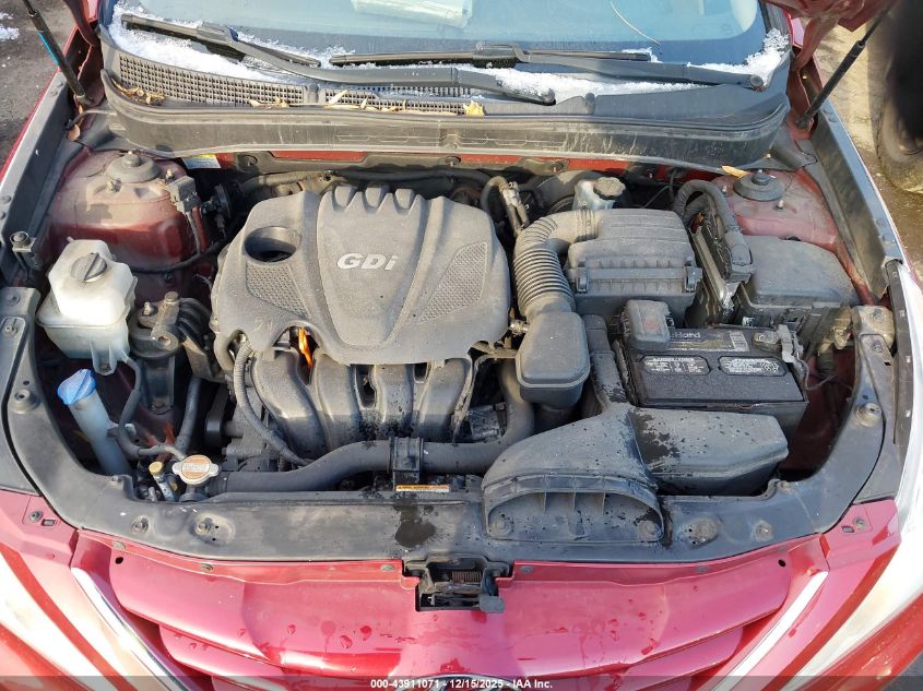 2012 Hyundai Sonata Gls VIN: 5NPEB4AC7CH461235 Lot: 43911071