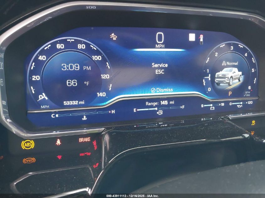 2023 Chevrolet Silverado 1500 Rst VIN: 1GCPADED1PZ110091 Lot: 43911113