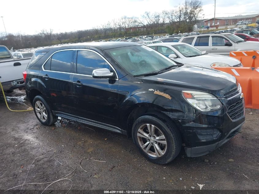 2017 Chevrolet Equinox Ls VIN: 2GNALBEKXH1575814 Lot: 43911183