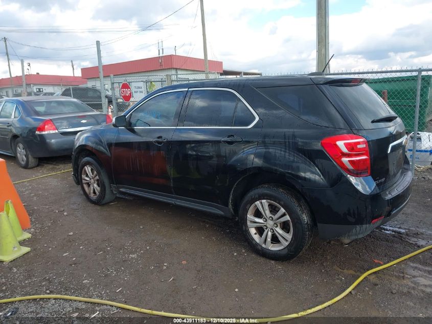 2017 Chevrolet Equinox Ls VIN: 2GNALBEKXH1575814 Lot: 43911183