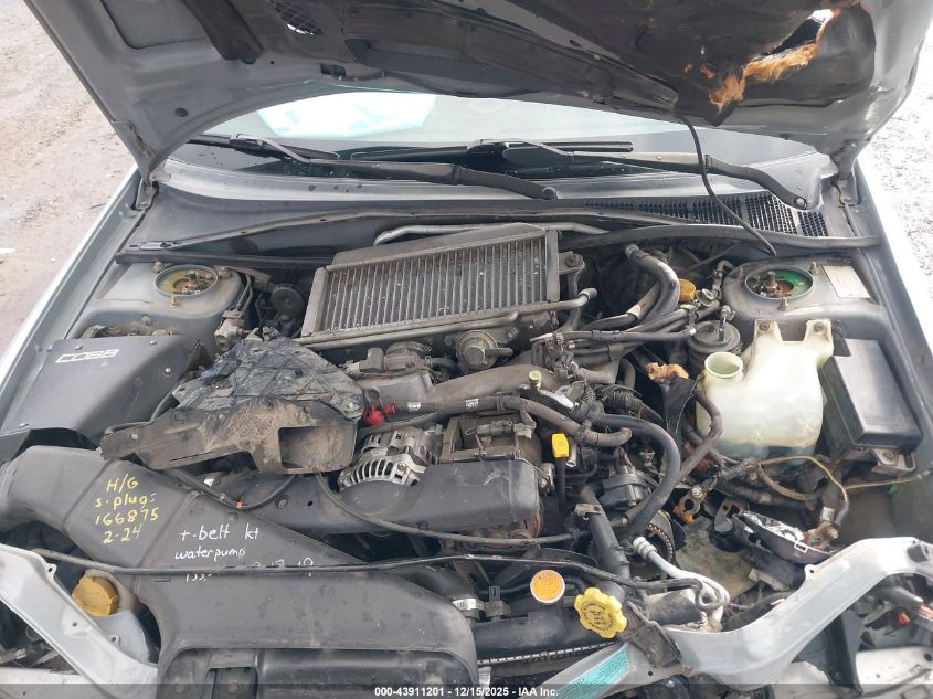 2003 Subaru Impreza Wrx VIN: JF1GD29643H508473 Lot: 43911201