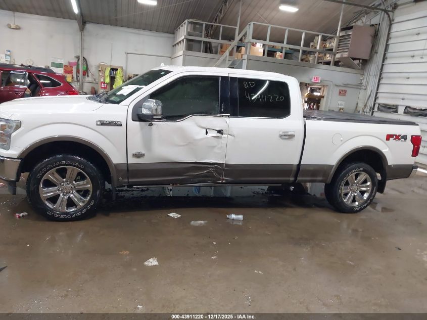 2018 Ford F-150 King Ranch VIN: 1FTFW1EG0JFA85926 Lot: 43911220