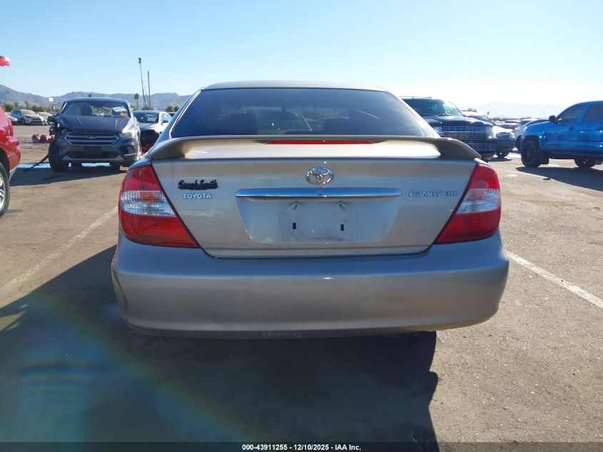 2004 Toyota Camry Xle VIN: 4T1BE32K34U289606 Lot: 43911255