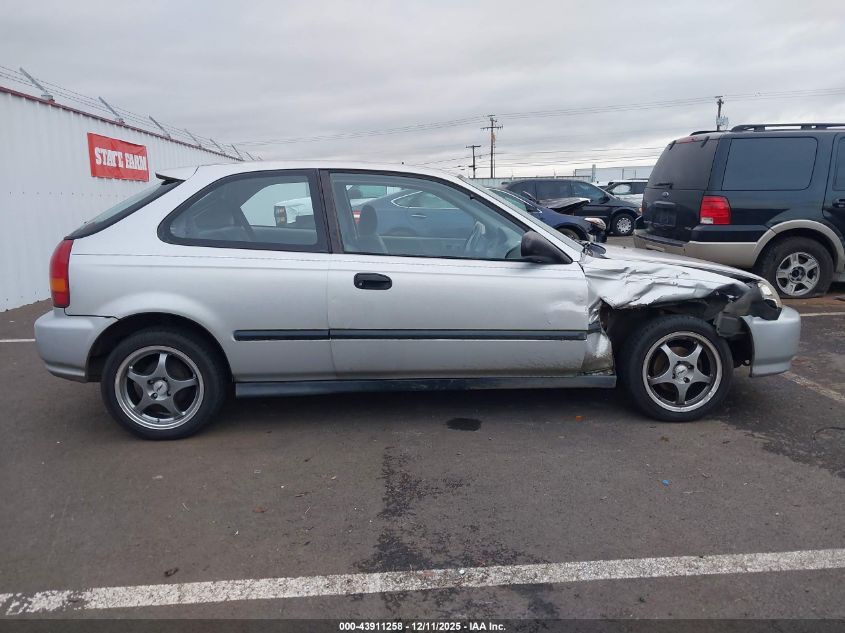 1996 Honda Civic Dx VIN: 2HGEJ6342TH128293 Lot: 43911258