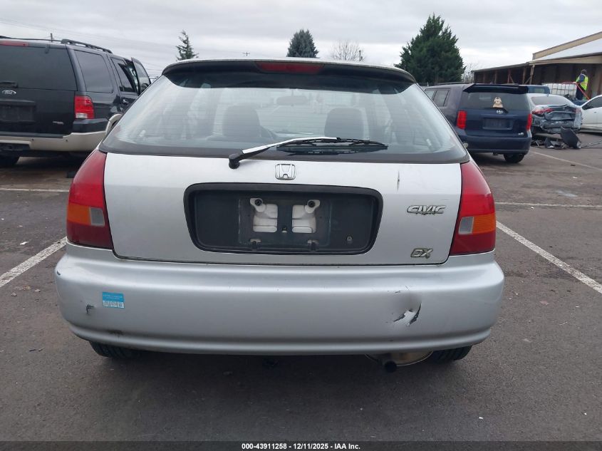 1996 Honda Civic Dx VIN: 2HGEJ6342TH128293 Lot: 43911258