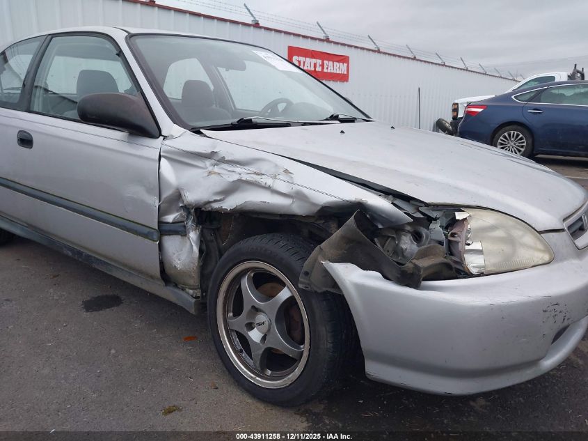 1996 Honda Civic Dx VIN: 2HGEJ6342TH128293 Lot: 43911258