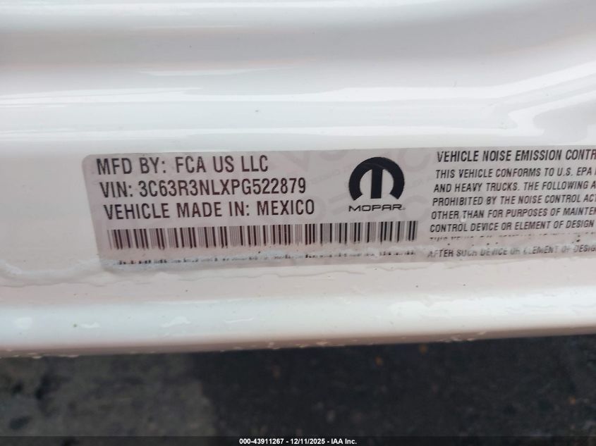 2023 Ram 3500 Limited Longhorn 4X4 6'4 Box VIN: 3C63R3NLXPG522879 Lot: 43911267