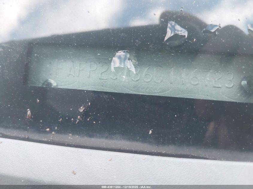 2006 Ford Five Hundred Limited VIN: 1FAFP25136G116723 Lot: 43911284