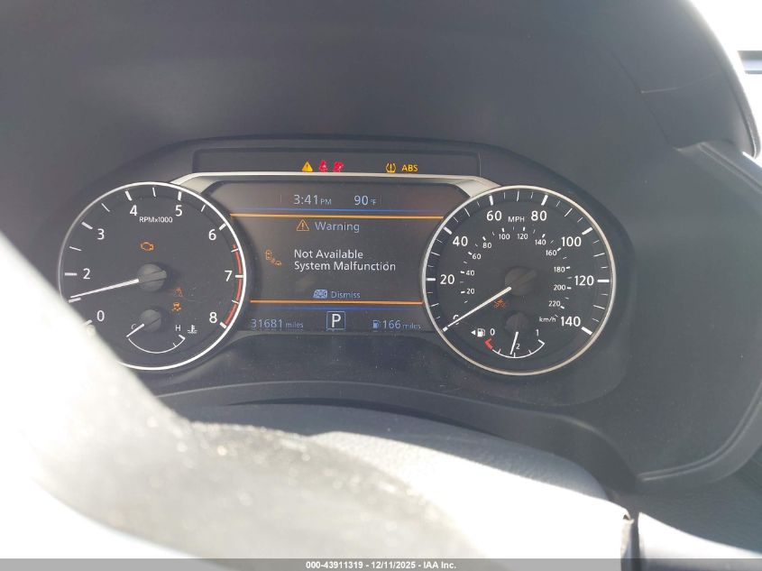 2025 Nissan Altima Sv Fwd VIN: 1N4BL4DV7SN334504 Lot: 43911319