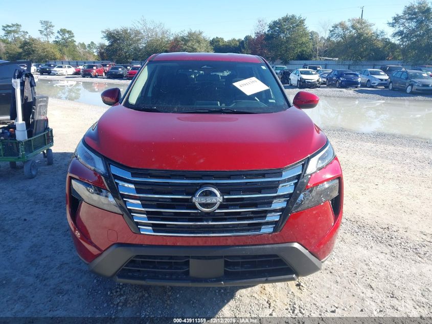 2025 Nissan Rogue Sv Intelligent Awd VIN: 5N1BT3BB6SC821956 Lot: 43911359