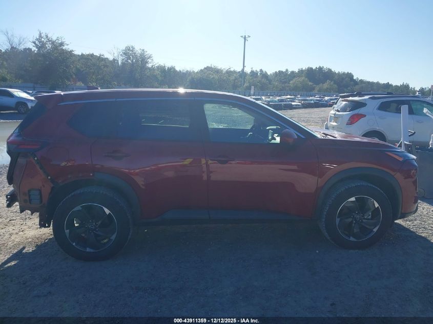 2025 Nissan Rogue Sv Intelligent Awd VIN: 5N1BT3BB6SC821956 Lot: 43911359