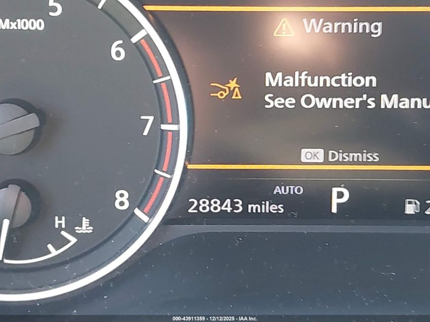 2025 Nissan Rogue Sv Intelligent Awd VIN: 5N1BT3BB6SC821956 Lot: 43911359