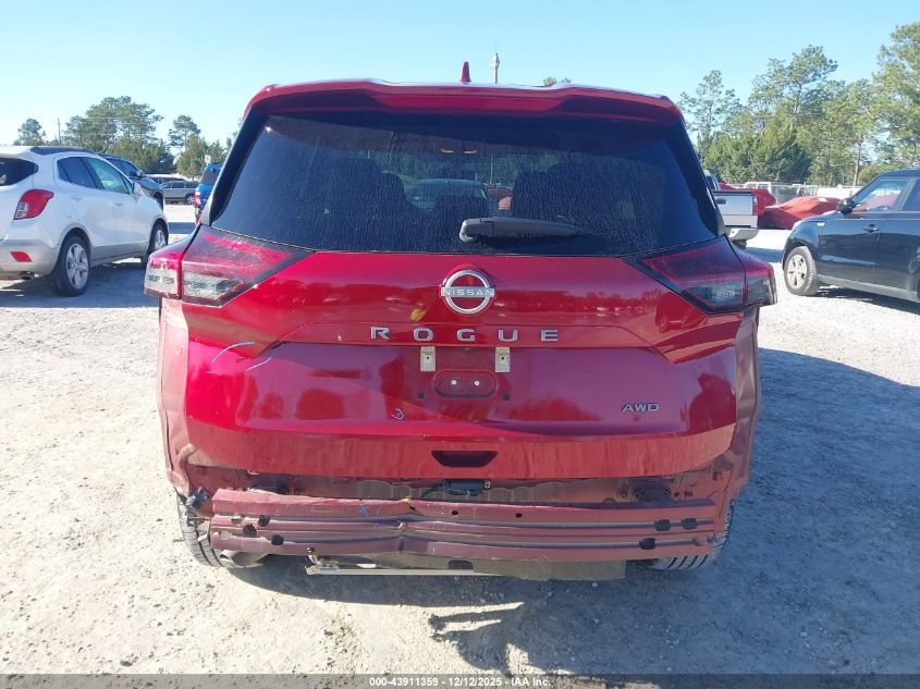 2025 Nissan Rogue Sv Intelligent Awd VIN: 5N1BT3BB6SC821956 Lot: 43911359