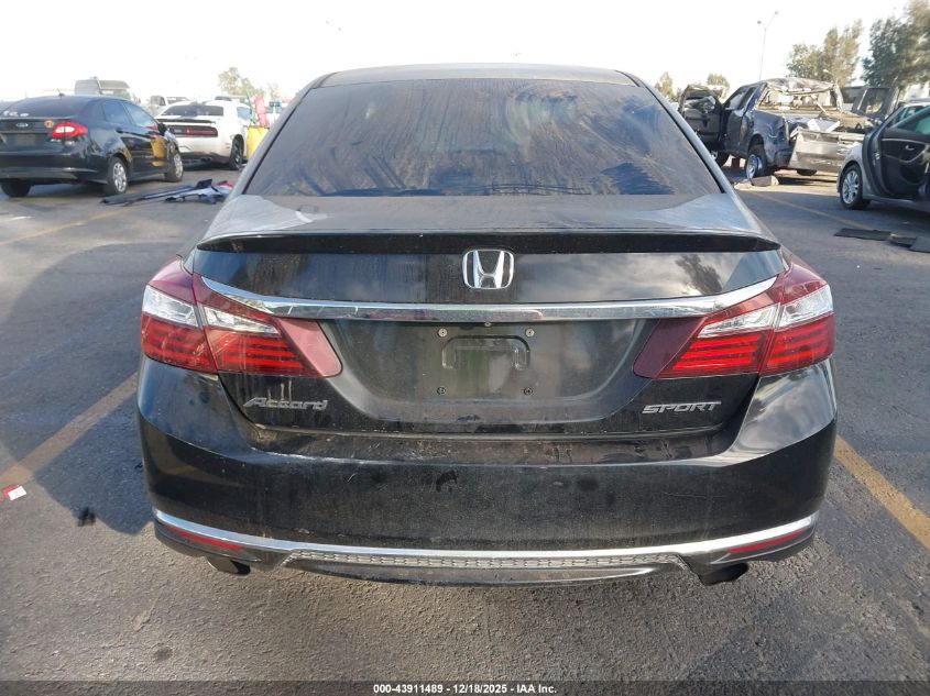 2016 Honda Accord Sport VIN: 1HGCR2F56GA137760 Lot: 43911489