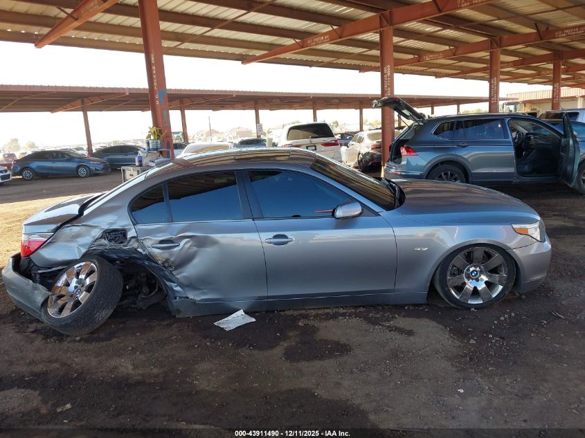 2006 BMW 530I VIN: WBANE73506CM33071 Lot: 43911490