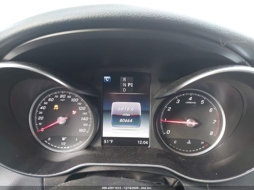 2018 Mercedes-Benz C 300 VIN: 55SWF4JB7JU282297 Lot: 43911512