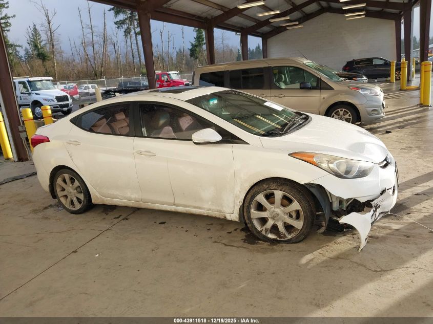 2013 Hyundai Elantra Limited VIN: 5NPDH4AE9DH294017 Lot: 43911518