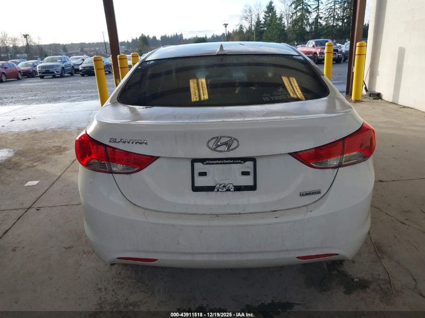 2013 Hyundai Elantra Limited VIN: 5NPDH4AE9DH294017 Lot: 43911518