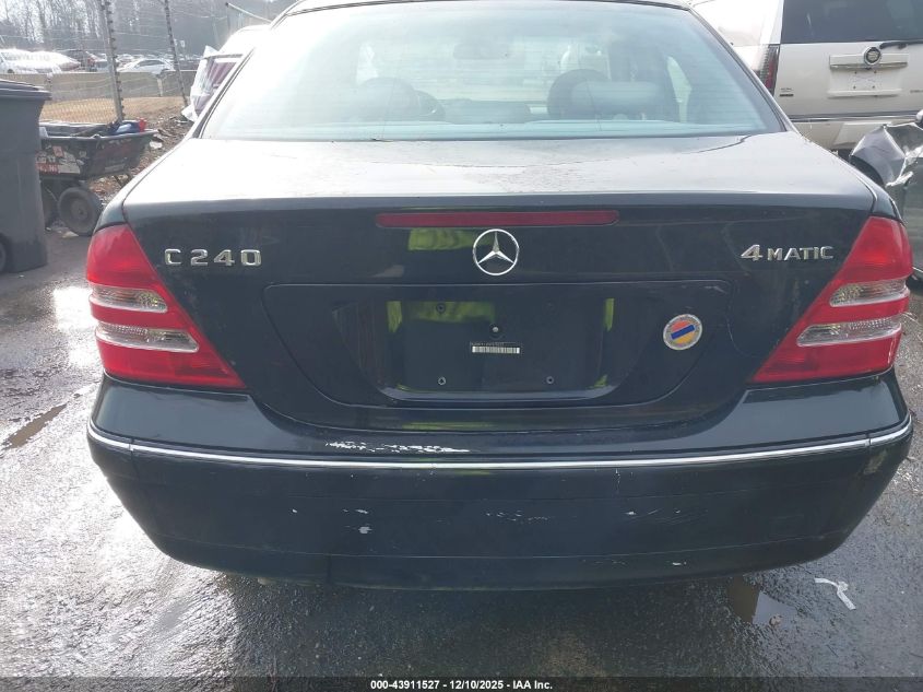 2004 Mercedes-Benz C 240 4Matic VIN: WDBRF81J24F470625 Lot: 43911527