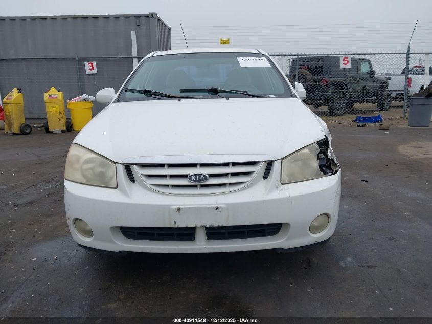 2004 Kia Spectra Ex/Lx VIN: KNAFE121745041707 Lot: 43911548