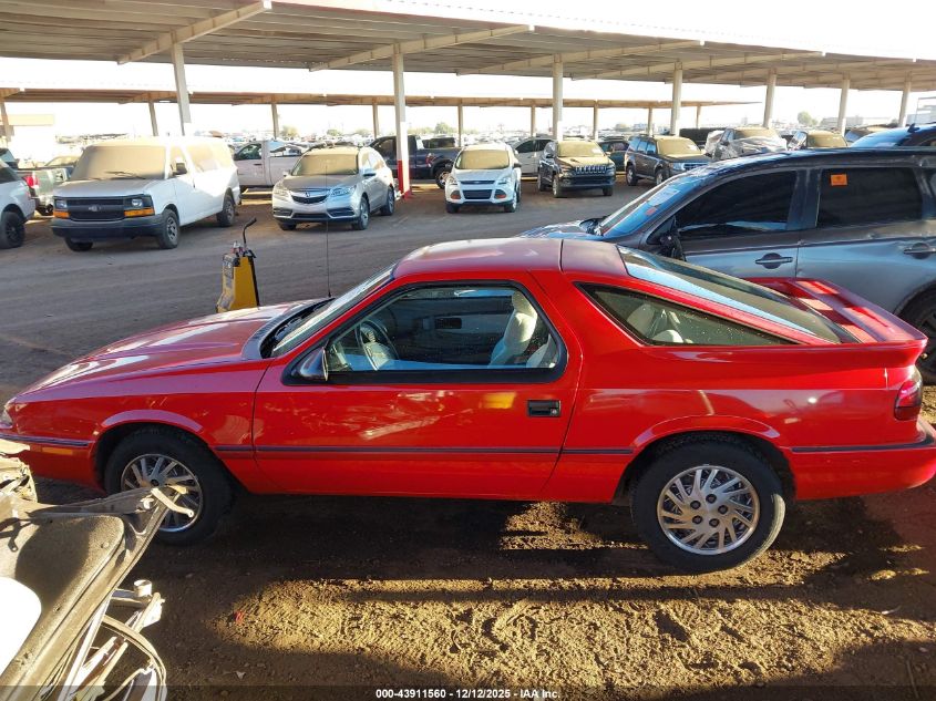 1993 Dodge Daytona VIN: 1B3XW24KXPN539325 Lot: 43911560