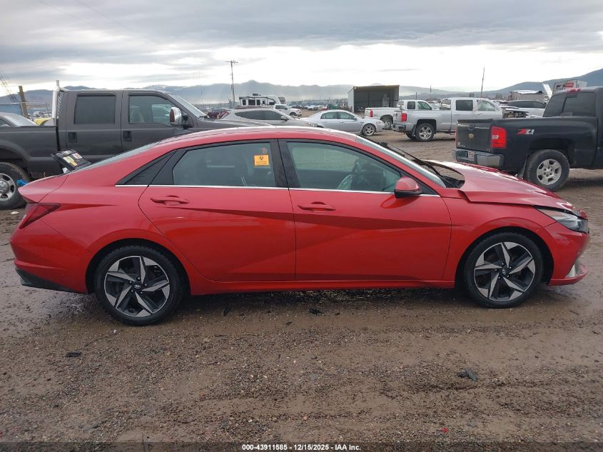 2021 Hyundai Elantra Limited VIN: KMHLP4AG0MU171045 Lot: 43911585