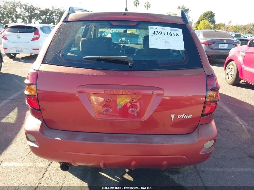 2006 Pontiac Vibe VIN: 5Y2SL65866Z401140 Lot: 43911618