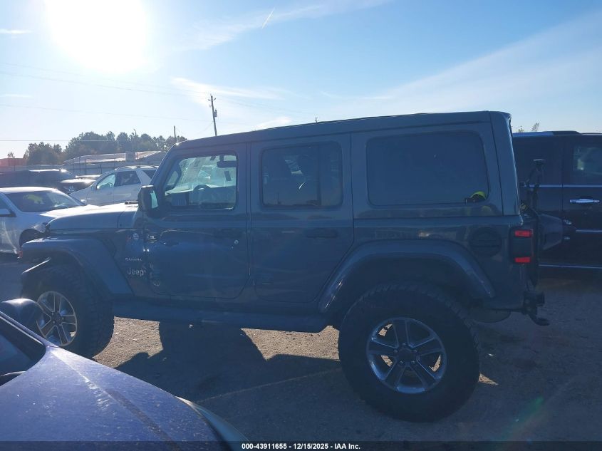 2020 Jeep Wrangler Unlimited Sahara 4X4 VIN: 1C4HJXENXLW118927 Lot: 43911655