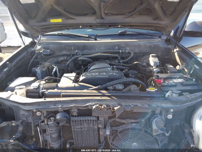 2002 Toyota Sequoia Sr5 V8 VIN: 5TDZT34A72S112166 Lot: 43911673