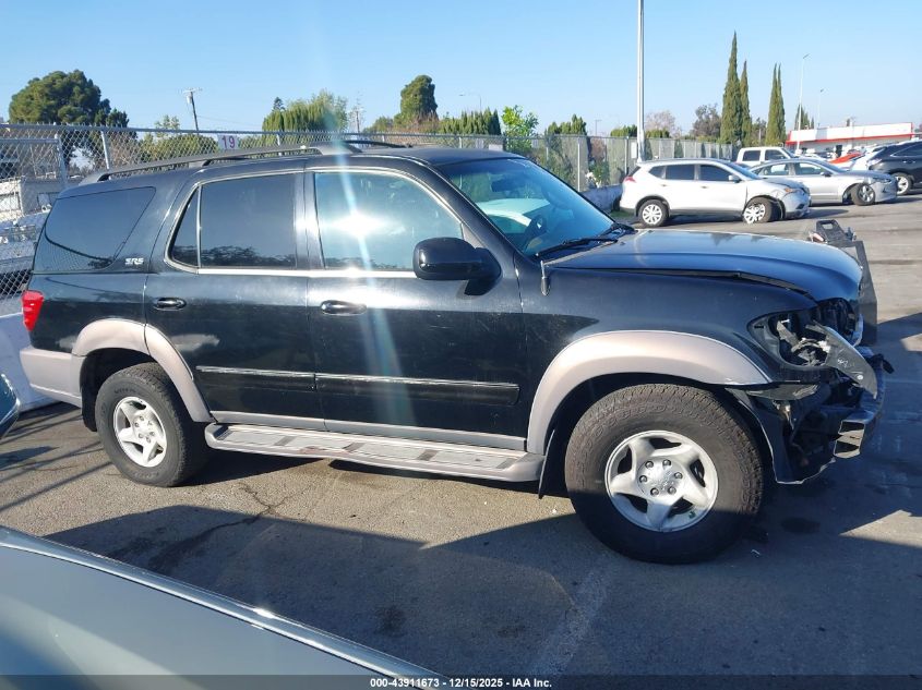2002 Toyota Sequoia Sr5 V8 VIN: 5TDZT34A72S112166 Lot: 43911673