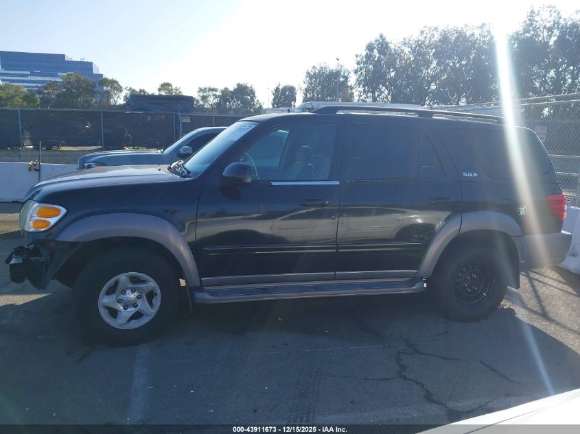 2002 Toyota Sequoia Sr5 V8 VIN: 5TDZT34A72S112166 Lot: 43911673