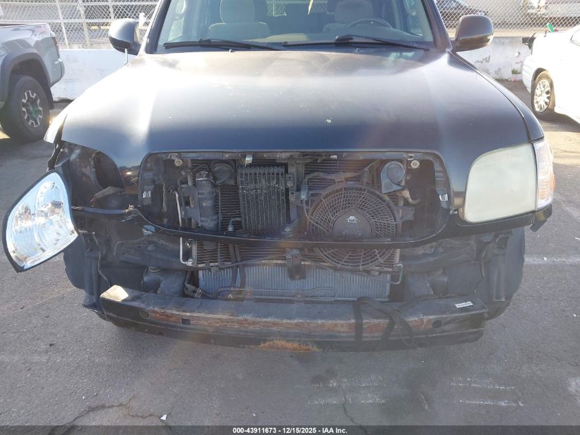 2002 Toyota Sequoia Sr5 V8 VIN: 5TDZT34A72S112166 Lot: 43911673