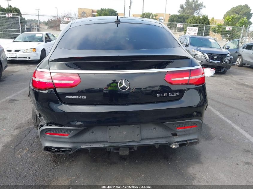2019 Mercedes-Benz Amg Gle 63 Coupe S 4Matic VIN: 4JGED7FB5KA126780 Lot: 43911752