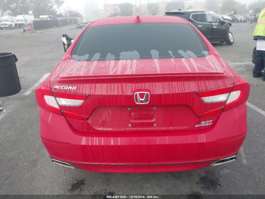 2018 Honda Accord Sport 2.0T VIN: 1HGCV2F39JA014262 Lot: 43911820