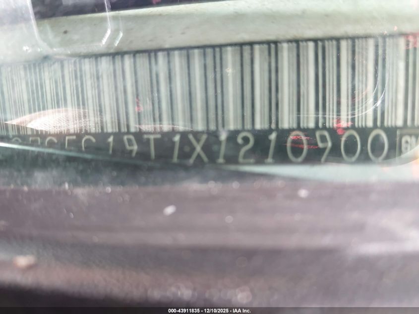 1999 Chevrolet Silverado 1500 Ls VIN: 2GCEC19T1X1210900 Lot: 43911835