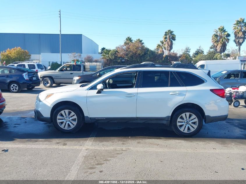 2015 Subaru Outback 2.5I Premium VIN: 4S4BSACC8F3262057 Lot: 43911858