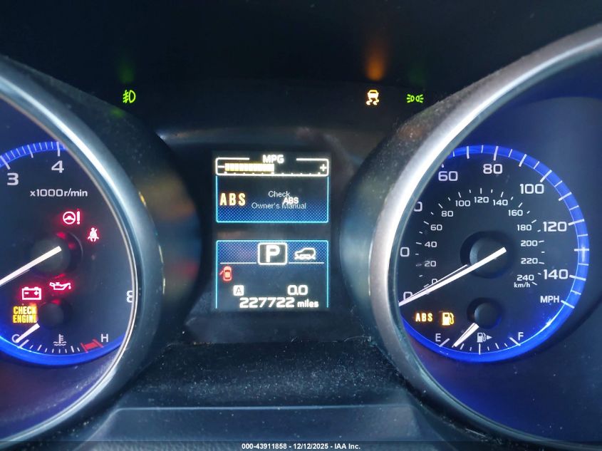 2015 Subaru Outback 2.5I Premium VIN: 4S4BSACC8F3262057 Lot: 43911858