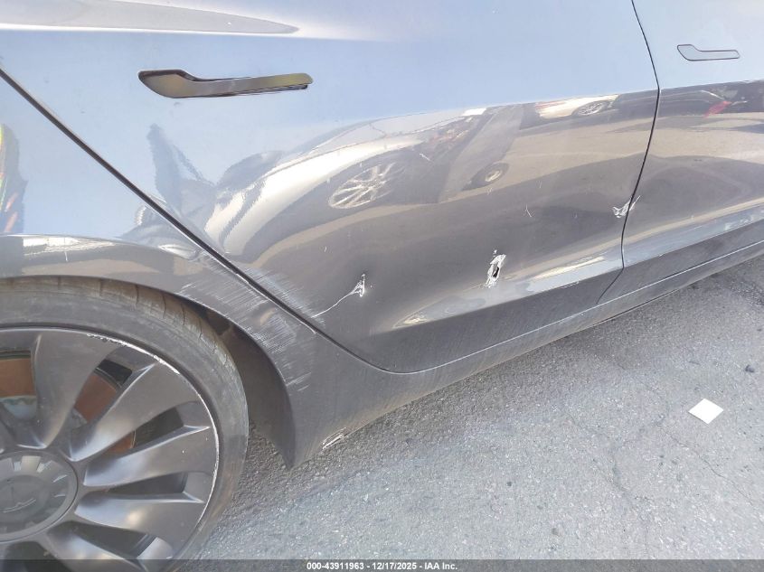 2022 Tesla Model 3 Performance Dual Motor All-Wheel Drive VIN: 5YJ3E1EC2NF138901 Lot: 43911963