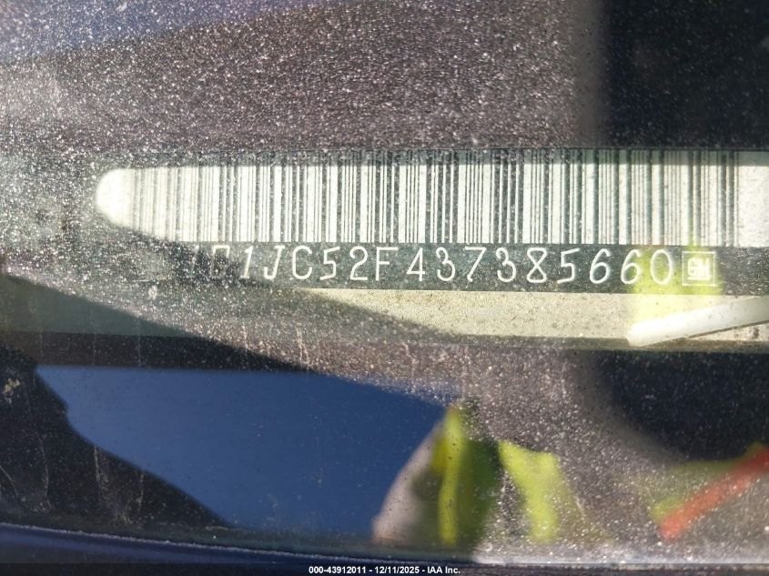 2003 Chevrolet Cavalier VIN: 1G1JC52F437385660 Lot: 43912011