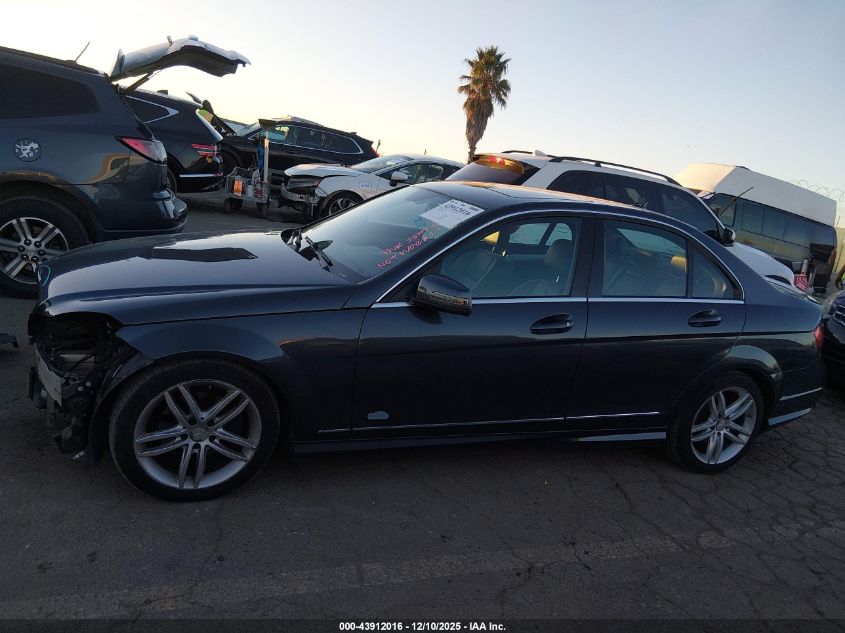 2013 Mercedes-Benz C 250 Sport VIN: WDDGF4HB5DR273744 Lot: 43912016