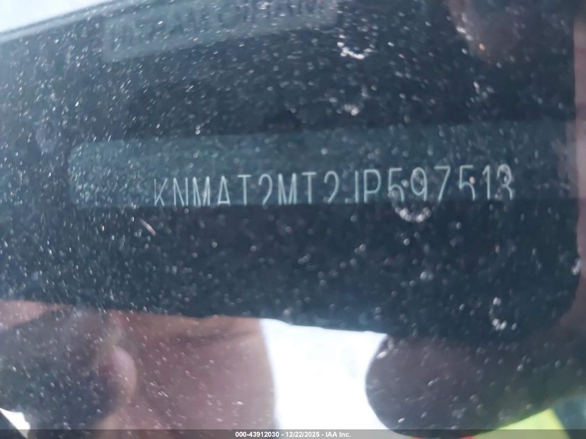 2018 Nissan Rogue S VIN: KNMAT2MT2JP597513 Lot: 43912030