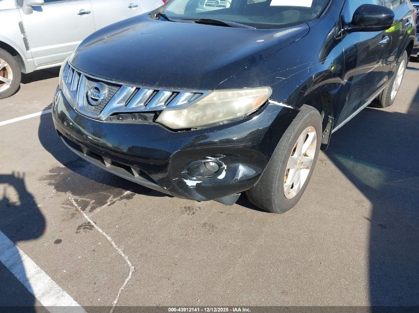2009 Nissan Murano Sl VIN: JN8AZ18U19W010008 Lot: 43912141
