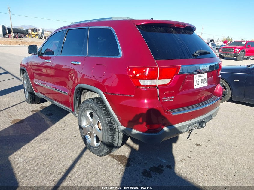 Vin: 1c4rjfbgxcc244078, lot: 44407768, jeep grand cherokee limited 20123